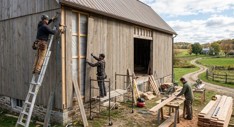 Barn Siding Installation in Providence County, RI