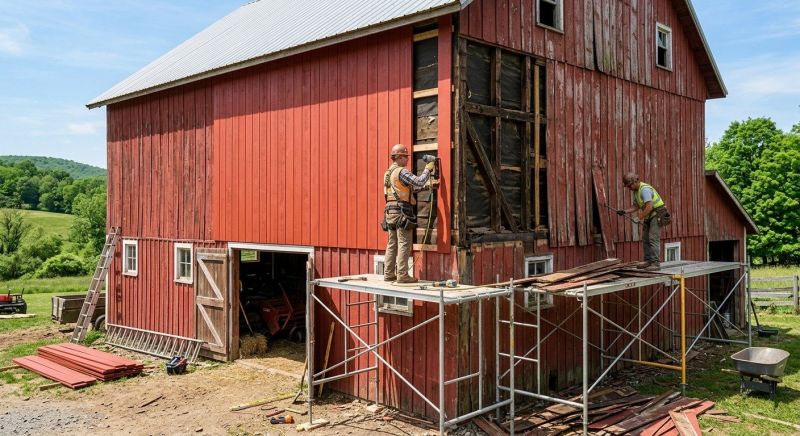 Barn Siding Replacement in Millis, MA