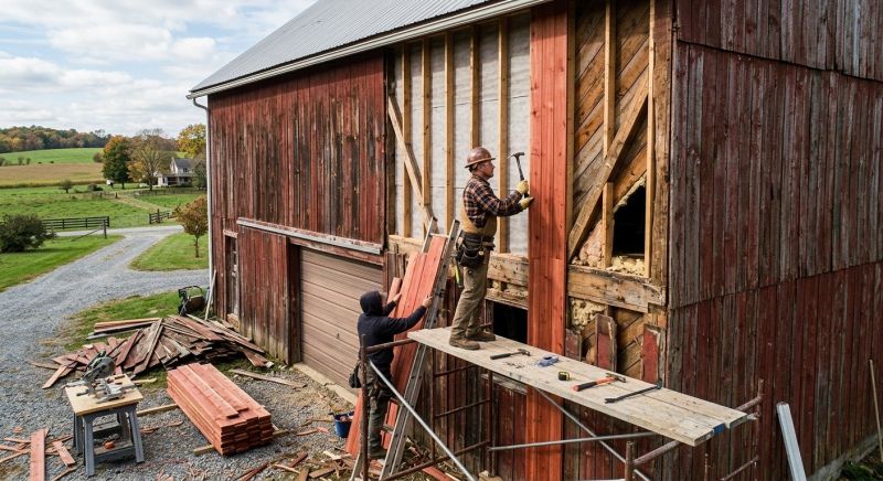 Barn Siding Replacement in Norton, MA
