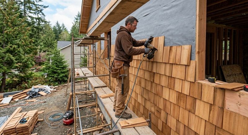 Cedar Siding Installation in Bellingham, MA