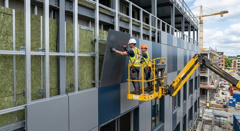 Facade Cladding Installation in Providence, RI