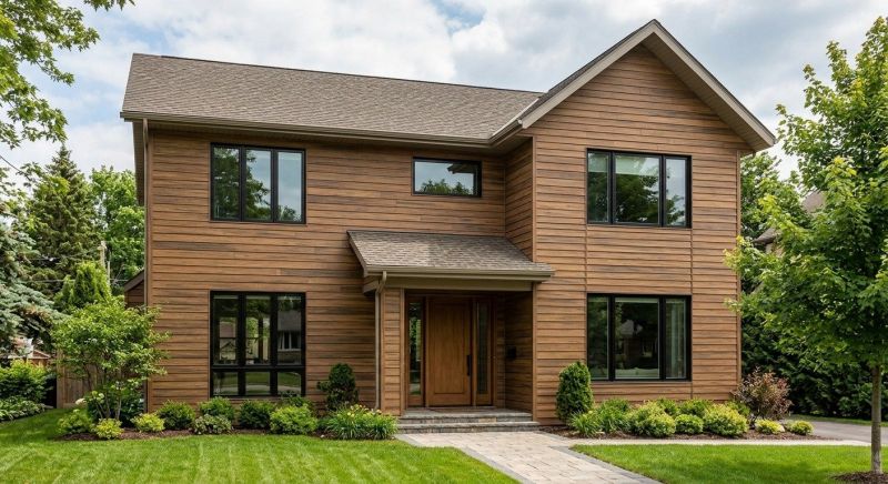 Faux Wood Siding Installation in Mansfield, MA