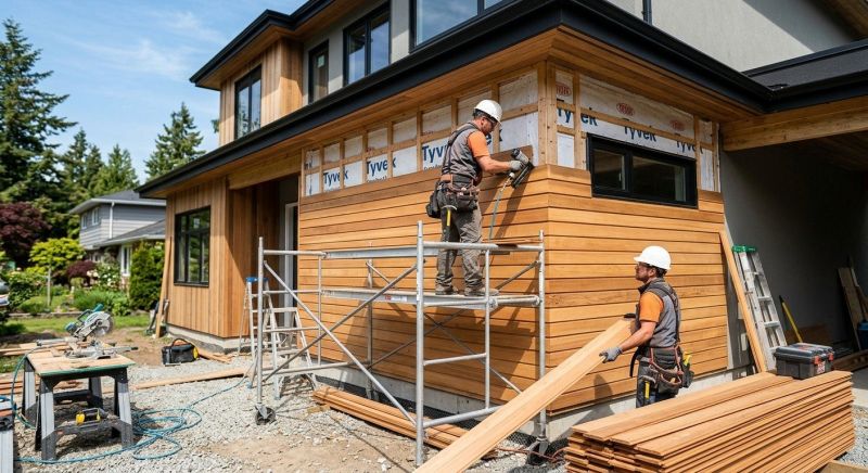Faux Wood Siding Installation in Walpole, MA