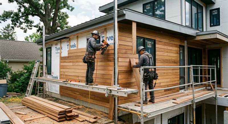 Hardwood Siding Installation in Lincoln, RI