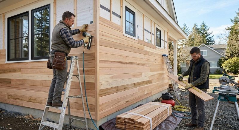 Hardwood Siding Installation in Raynham, MA