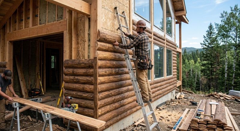 Log Siding Installation in Mansfield, MA