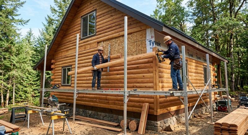 Log Siding Installation in South Easton, MA