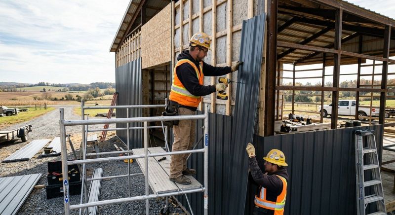 Metal Barn Siding Installation in Providence, RI