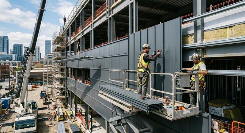Steel Cladding Installation in Providence, RI
