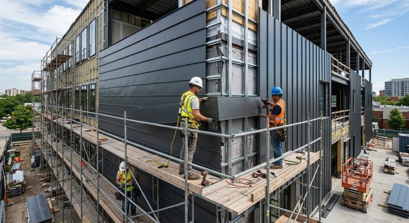 Steel Cladding Installation in Providence, RI