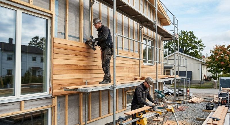 Wood Cladding Installation in Foster, RI