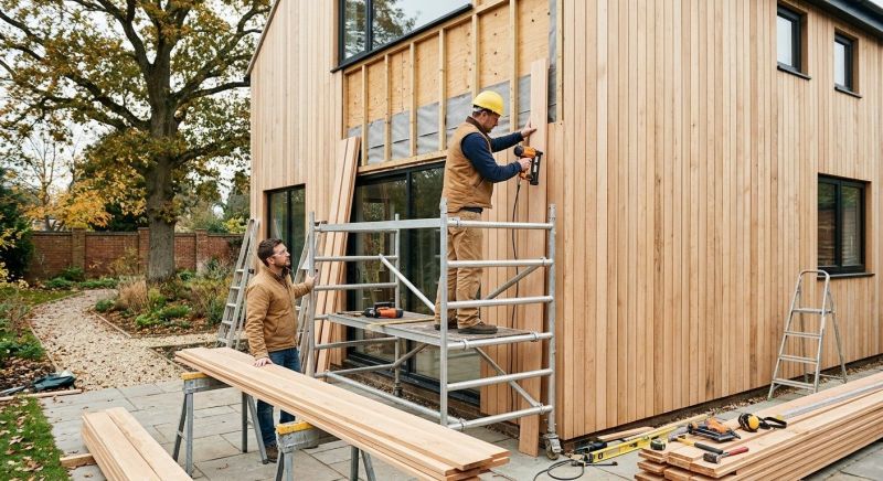 Wood Cladding Installation in Jamestown, RI