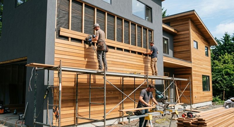 Wood Cladding Installation in Medway, MA