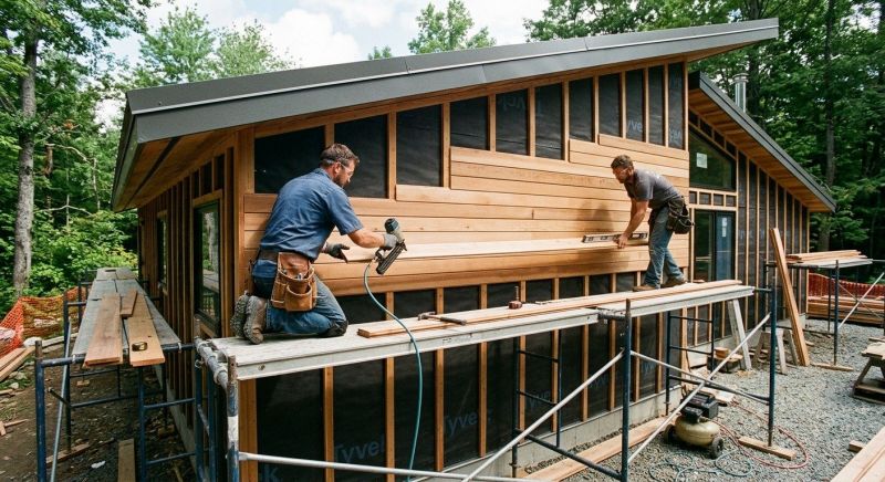 Wood Cladding Installation in Walpole, MA